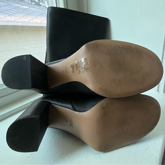 Knee high, H&M faux leather, black boots, size 11 - Picture 10 of 12